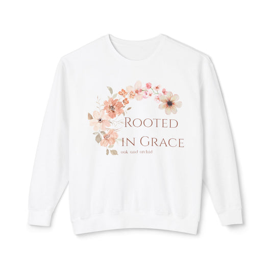Meadow Musings - Rooted in Grace Floral Crewneck Sweatshirt