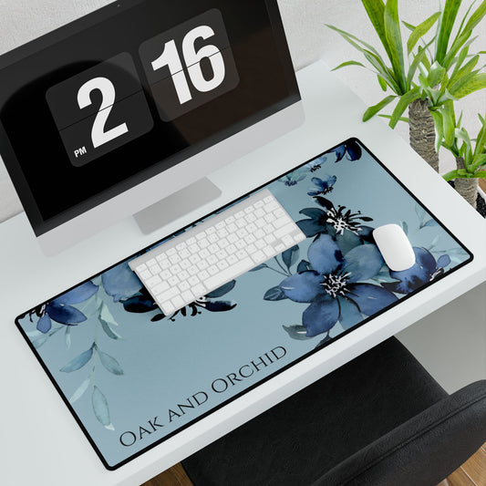 Cerulean Flora - Desk Mat