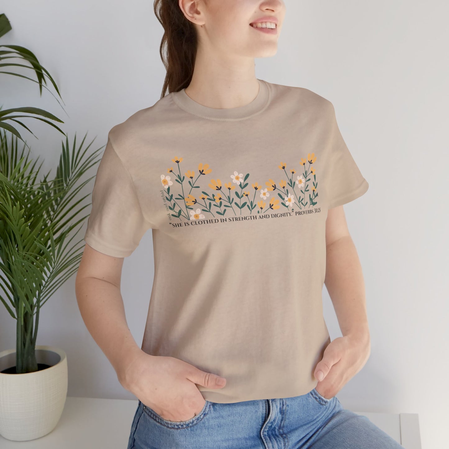 Meadow Musings - Unisex Tee - Proverbs 31:25