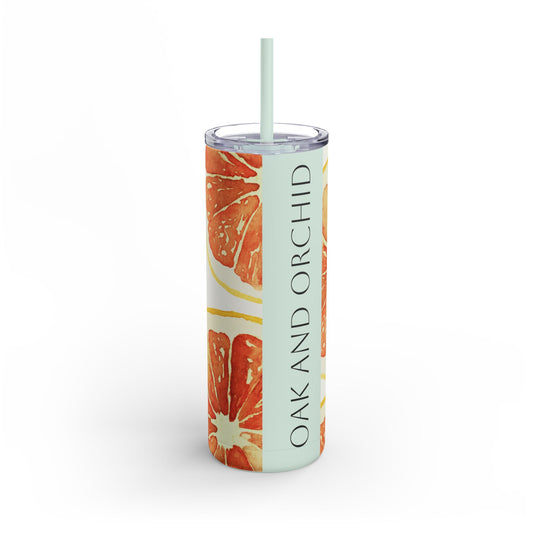 Citrus Mistress - Seaglass Maars Maker Skinny Matte Tumbler, 20oz