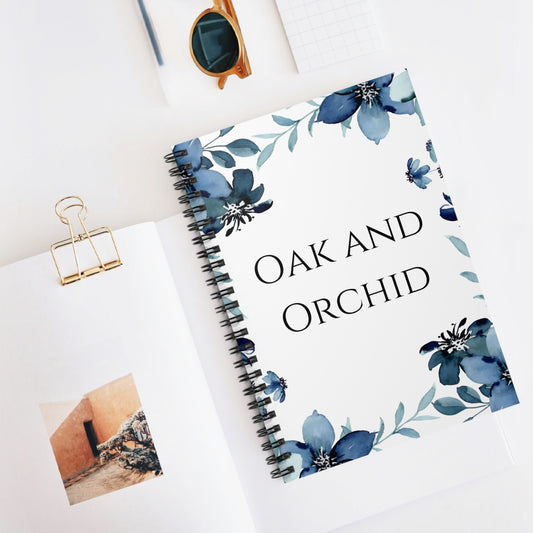 Cerulean Flora Spiral Notebook