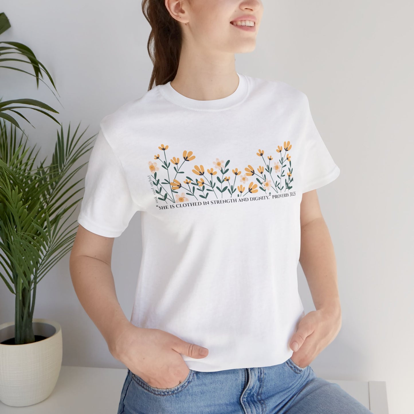 Meadow Musings - Unisex Tee - Proverbs 31:25