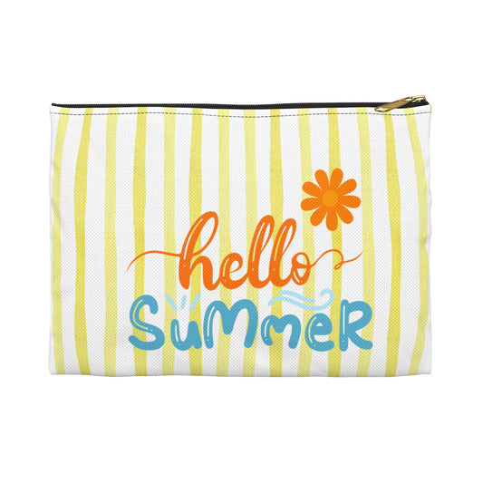 Summer 2025 - Orchard Bloom - Cute Summer Accessory Pouch - Hello Summer Design, Makeup Bag, Travel Organizer, Beach Necessities, Gift for Her