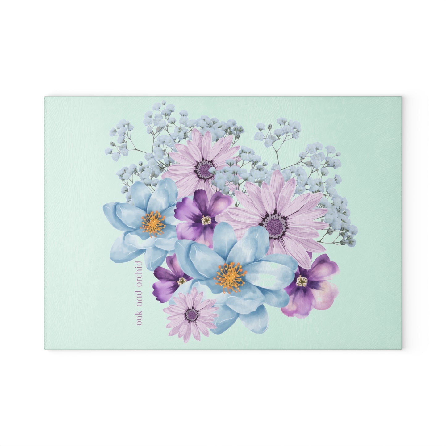 Summer 2025 Orchard Bloom - Floral Glass Cutting Board - Perfect for Cooking and Entertaining