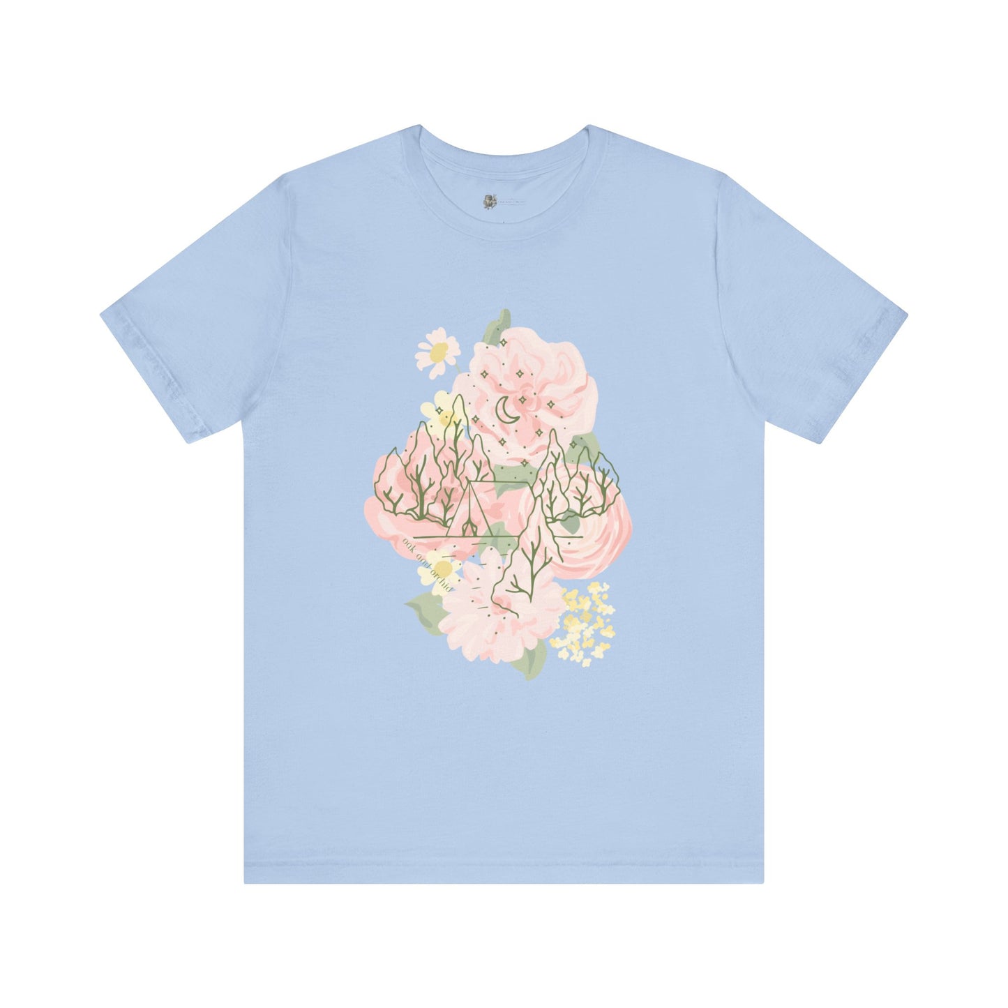 Summer 2025 Orchard Bloom - Floral Mountain Tee - Perfect for Nature Lovers & Adventure Seekers, Gift for Outdoor Enthusiasts, Summer Casual Wear, Hiking Shirt, [...]