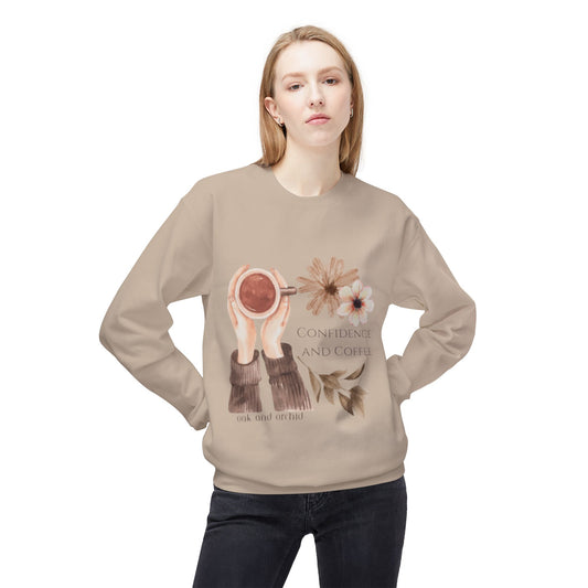 Meadow Musings - Confidence and Coffee Crewneck Sweatshirt