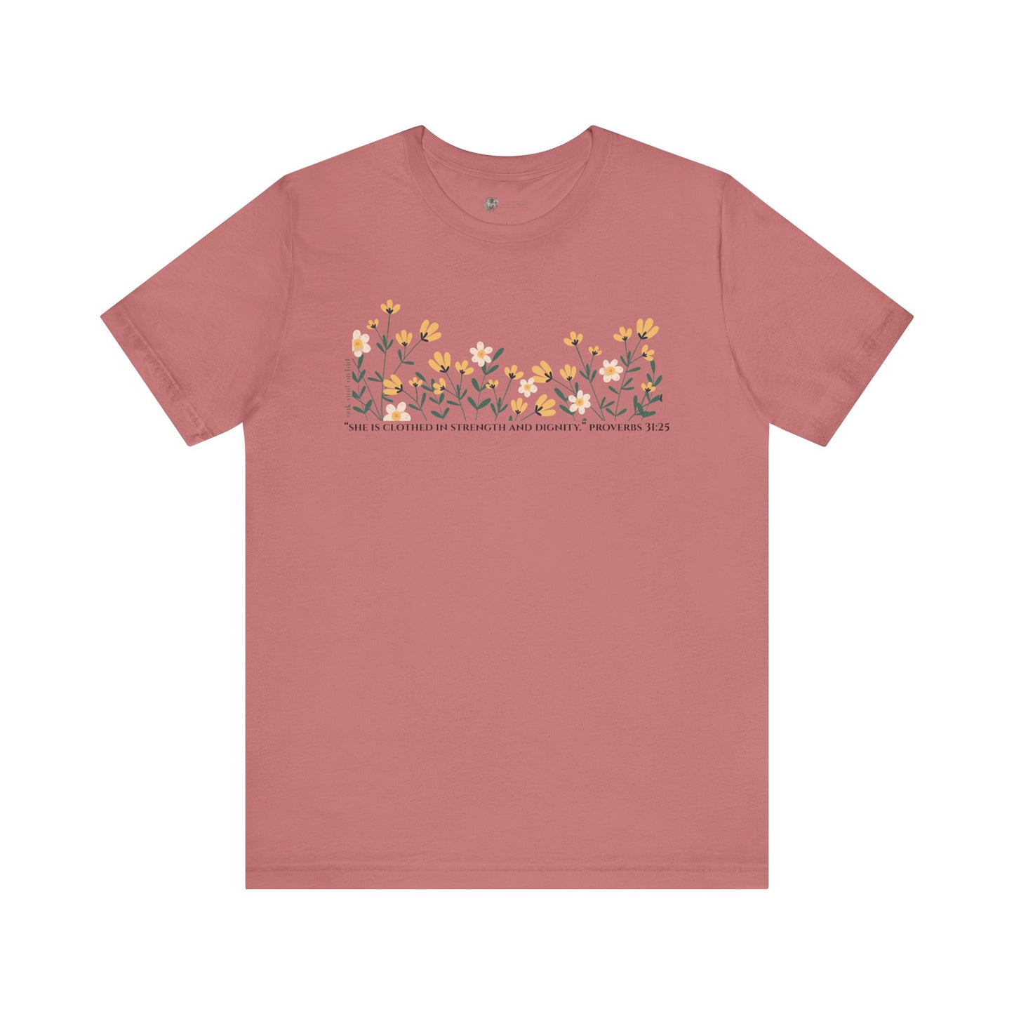 Meadow Musings - Unisex Tee - Proverbs 31:25