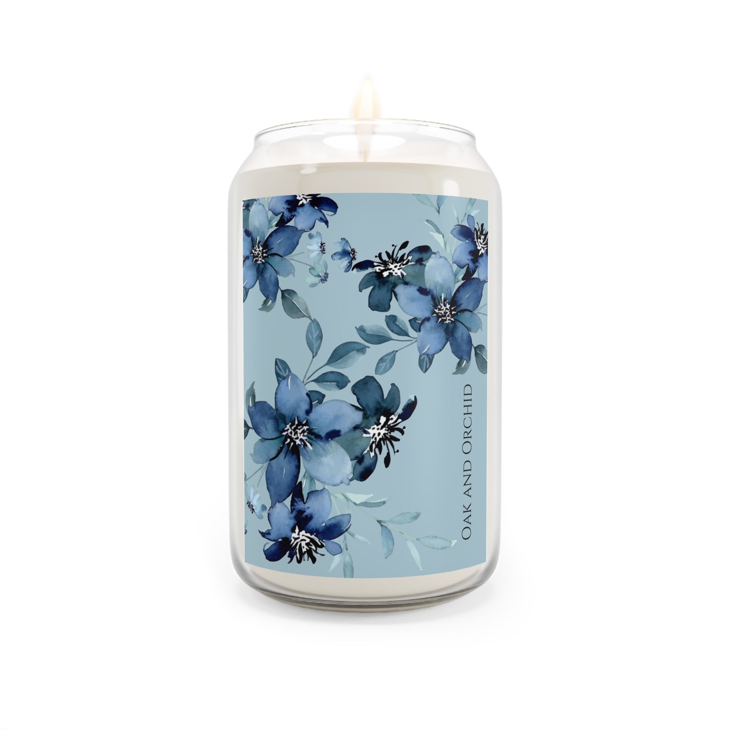 Oak and Orchid Cerulean Flora Scented Candle - Floral Aromatherapy Candle for Relaxation