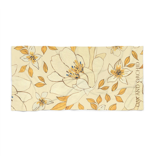 Buttered Bloom Beach Towel