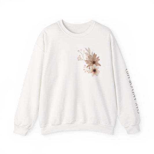 Meadow Musings - Floral Crewneck Sweatshirt - Rooted in Grace