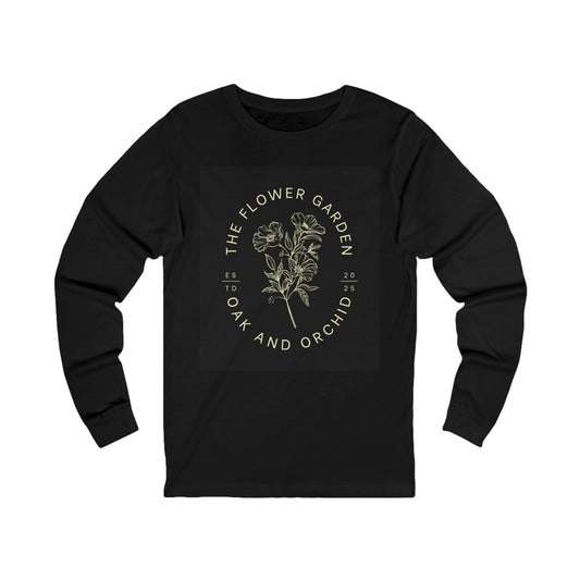 Oak and Orchid Originals - Floral Long Sleeve Tee, Botanical Shirt, Gift for Garden Lovers, Casual Springwear, Nature Inspired Fashion, Eco-Friendly Apparel
